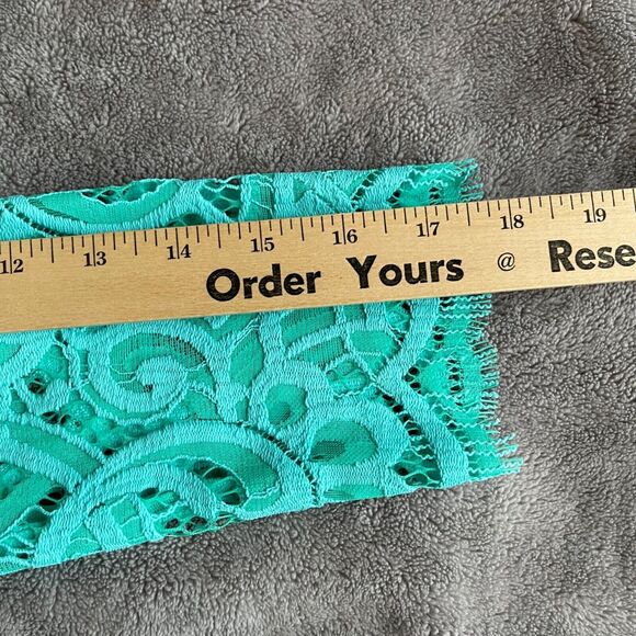 Lilly Pulitzer Dress Womens 0 Turquoise Lace Helene Lagoon Scalloped Trim Sheath - Picture 10 of 16